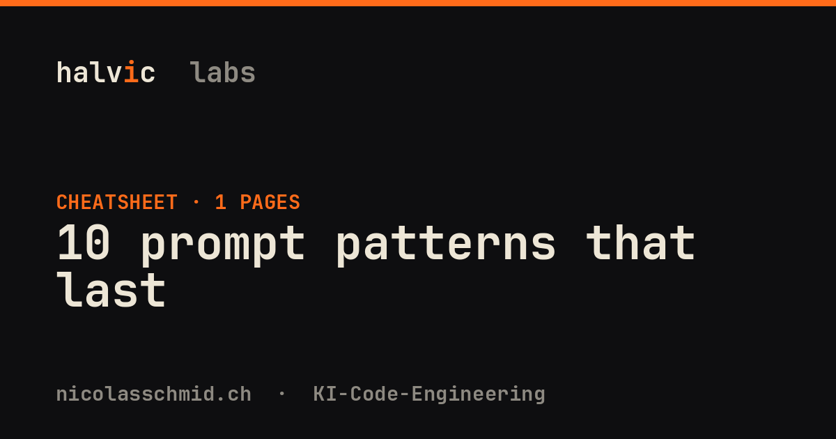 10 prompt patterns that last