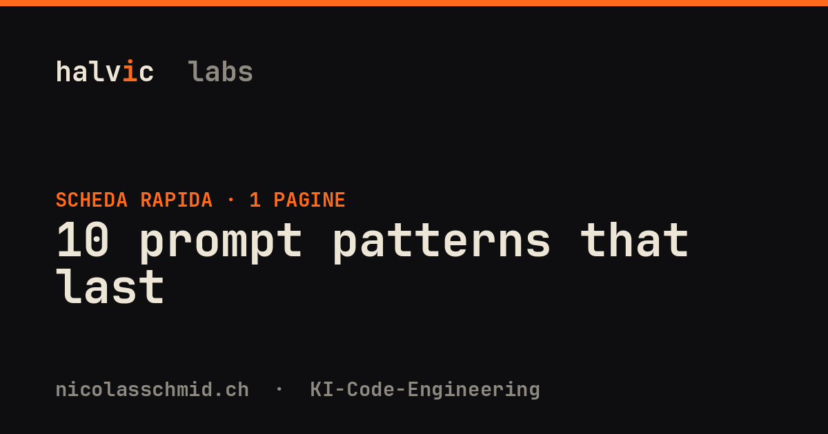 10 prompt patterns that last